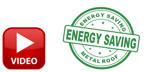 metal roof energy saving - video